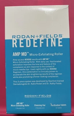 Rodan + Fields Redefine AMP MD System Anti-Aging Brand New in Box with Roller - Image 1 of 4