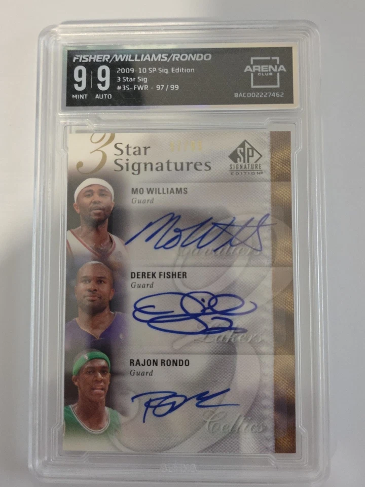2009-10 SP SIGNATURE EDITION 3 STAR SIGNATURES MO WILLIAMS -FISHER-RONDO /99 - Image 1 of 2