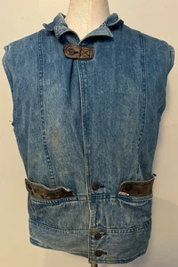 Vintage 80er Jeansweste Distressed Grunge Urban Equipment - Bild 1 von 4