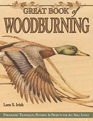Great Book of Woodburning: Pyrography Techniques, ... by Lora S. Irish Paperback - Image 1 of 2