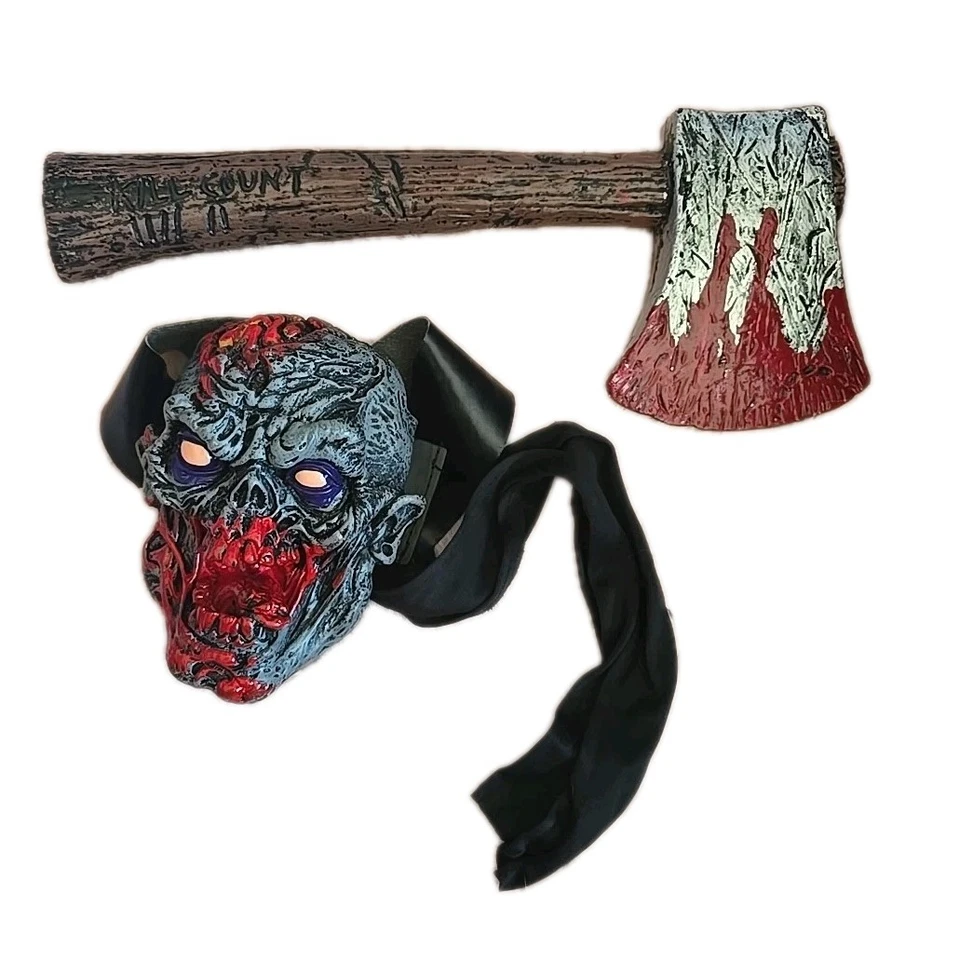 California Costume Collection Череп Демона Дьявола Монстра Пояс Топор Убить Количество - Изображение 1 из 4