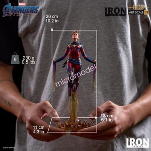 Iron Studios MARCAS24619-10 Avengers：Endgame 1/10 Scale Captain Marvel Statue - Picture 1 of 4