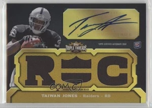 2011 Topps Triple Threads Gold /25 Taiwan Jones (RC) #135 Rookie Auto RC - Picture 1 of 3