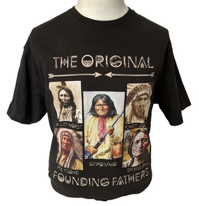 Camiseta de algodón de los padres fundadores nativos americanos Delta - vintage - talla XL - Imagen 1 de 6