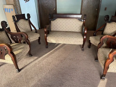 Antique Victorian Parlor Set Cover