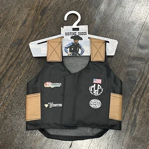 M&F Western Kids' Bigtime Rodeo Bull Rider Play Vest Medium Costume Play Cowboy - Picture 1 of 9