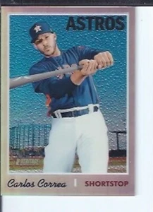 Carlos Correa 2019 Topps Heritage cromo refractor #ed/570 - Imagen 1 de 1