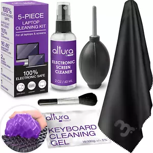 Laptop Computer Keyboard Cleaner - Screen Cleaning Kit All-In-One with Gel & Spr - Picture 1 of 6