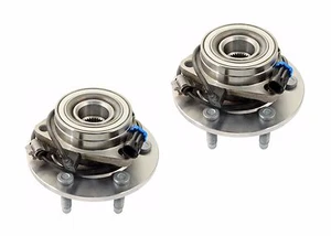 2 New Wheel Hub and Bearing Assemblies Front Pair ABS 6 LUG 1 Year Warranty - Bild 1 von 3