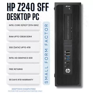 HP Z240 SFF Intel Core i7-6700 32GB RAM 2TB SSD Wi-Fi Windows 11 Tested Desktop - Picture 1 of 4