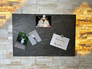 Magnettafel Naturstein Memowand ECHTSTEIN Magnetwand 41 x 61 cm Unikat Unikat - Bild 1 von 20