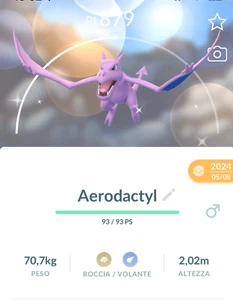 ► Pokemon Go Aerodactyl ✨ Shiny Fashionable Aerodactyl ✨ - Picture 1 of 2