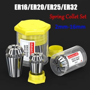 ER16/ER20/ER25/ER32 Spring Collet Set For CNC Milling Lathe Machine 2mm-16mm - Picture 1 of 84