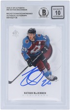 Autographed Nathan MacKinnon Avalanche Hockey Slabbed Card