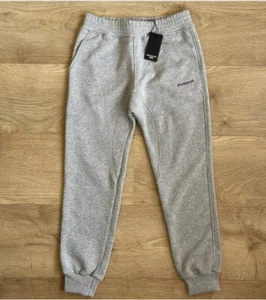 Neil Barrett Kids Boy Sweatpants Joggers Pants Grey Logo Cotton Size 14 - Picture 1 of 8