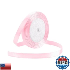 25 Yard Satin Ribbon Roll, 3/8 Inch Fabric Ribbon for Craft Bows Rose Bouquet - Picture 1 of 5