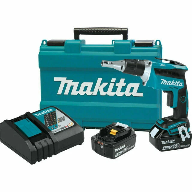Makita XSF03T LXT 5.0Ah Lithium Ion 18V Brushless Cordless Drywall Screwdriver - Blue