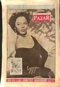Dorothy Dandridge COVER MAGAZINE Shah Reza Pahlavi , Joan Collin 1957 complete ! - Imagen 1 de 3