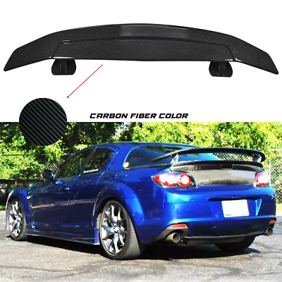 52" Carbon Fiber Spoiler Wing Rear Trunk Wing GT Style For Mazda RX-8 2004-11 - Image 1 of 4