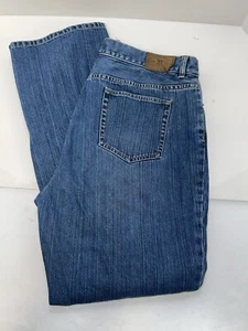Lauren Jeans Co Women Sz 16 Blue 5 Pocket Ralph Lauren Leather tag Green label - Picture 1 of 9