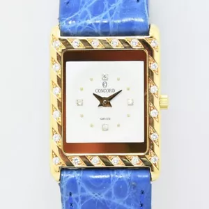 Concord 51.90.669.DM.SE Quarz Diamant K18 18K Gelbgold Damenuhr - Bild 1 von 10