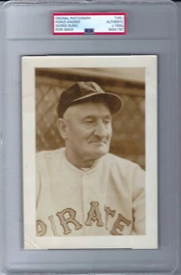 Foto de Honus Wagner George Burke de 1930 usada para tarjeta de pelota de juego de 1940 PSA tipo 1 Foto 1 de 2