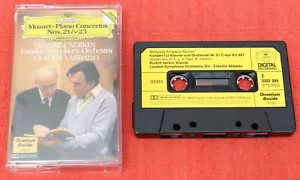 MOZART PIANO CONCERTOS NOS 21 & 23 - CASSETTE TAPE - SERKIN/ABBADO - DG 3302 095 - Picture 1 of 6