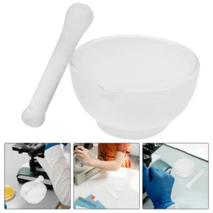 1 Set Pestle and Glass Bowl Glass Grinding Container with Pestle for Laboratory - Picture 1 of 12