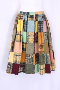Rare Vintage 50s 60s Anne Fogarty Boutique Designer Patchwork Quilt Skirt - Picture 1 of 13