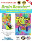 Zen Power 40ct Capsules Bottle- Nootropics Enhance Focus,Mood,Brain,Energy