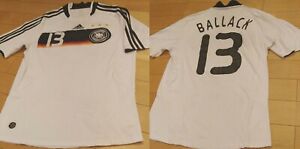 GERMANY  EURO 2008 HOME #13 BALLACK Sz M FOOTBALL  TRIKOT SHIRT JERSEY ADIDAS