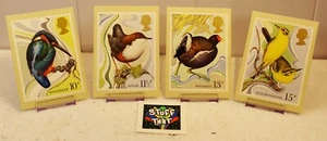 Set of 4 PHQ Stamp Postcards Set No.41 Water Birds 1980 CE4 - Picture 1 of 2