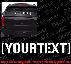 GRANDE PERSONALIZADO/PERSONALIZADO Hooligan/GunPlay TEXTO LIBRE Vinilo Calcomanía Adhesiva FT007 - Imagen 1 de 5