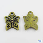 Bulk Filigree Butterfly Charm Pendant Antique Bronze Select Qty 5/10/20