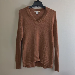 C&C California 100% Cotton Pull Over Sweater Women's Sz M ( Brown ) - Picture 1 of 9