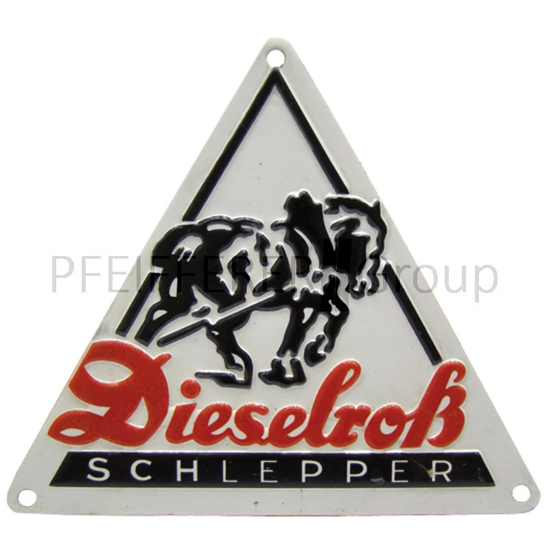 Emblem Dieselross Alu für Kotflügel pas f. FENDT - Bild 1 von 1