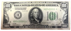 1928 A $100 FEDERAL RESERVE NOTE EXTRA FINEE ST. LOUIS MO. H00450006A - Picture 1 of 2
