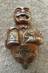 Old Reading Beer GUS The Bartender Metal Tap Handle / Knob Vintage PA Bar Pub - Picture 1 of 9