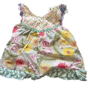 Matilda Jane Flutter Dress Size 4 Short Sleeve Summer Floral - Picture 1 of 3