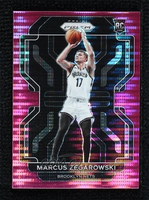 2021-22 Panini Prizm Pink Pulsar Prizm /42 Marcus Zegarowski #300 Rookie RC - Image 1 of 2
