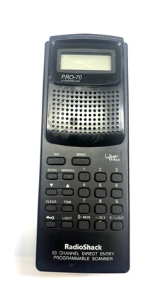 RADIO SHACK PRO-70 HYPERSCAN 50 CHANNEL PROGRAMMABLE SCANNER - FOR PARTS - Image 1 of 4
