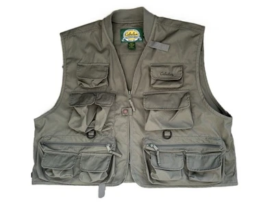 Cabelas Fly Fishing Vest Men's XL Army Green New Excellent Condition - Image 1 of 4