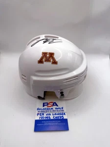 LOGAN COOLEY Minnesota Golden Gophers SIGNED Autographed Mini Helmet PSA COA - Picture 1 of 9