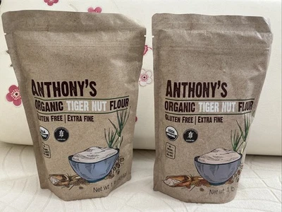 Harina de nuez de tigre orgánica Anthony'S, 2x 1 lb, sin gluten, sin OGM, apta para paleo Foto 1 de 4