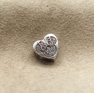 Pandora Disney Mickey & Minnie True Love Heart Charm (792050CZ) *Pre-Owned* - Picture 1 of 7