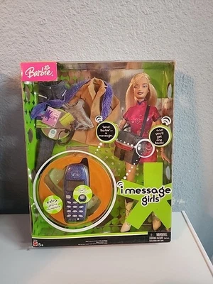 2004 Mattel я сообщение девочек кукла Barbie C6784 сотового телефона текстовые сообщения iMessage блондинка - Изображение 1 из 2