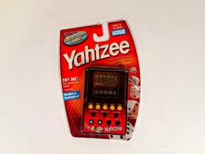 VTG Yahtzee Handheld Game 1999 Hasbro MB Electronic CC Sealed Credit Card - Picture 1 of 3