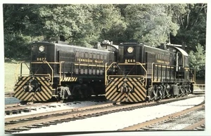 Tennessee Valley Railroad WWII Era ALCO Diesel Locomotives Postcard - Picture 1 of 2