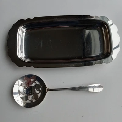 Juego y cuchara para servir arándano o arándano plateado WM Rogers, brillante ¡ENVÍO RÁPIDO! Foto 1 de 4