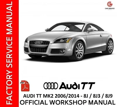 AUDI TT MK2 2006/2014 WORKSHOP MANUAL / REPAIR SERVICE / WIRING DIAGRAMS - ENG - Image 1 of 4